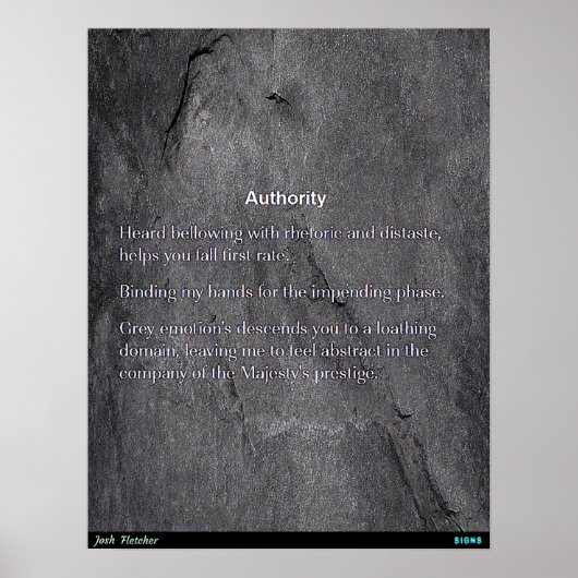 Autoriteit Poster (Voorkant)