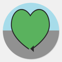 Autoromantic Pride Flag  Ronde Sticker