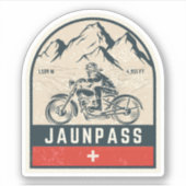 Autorondleiding Boltigen-Jaunpass swiss-alps Sticker (Voorkant)