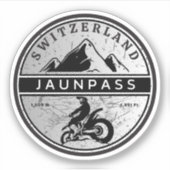 Autorondleiding Boltigen-Jaunpass swiss-alps Sticker (Voorkant)
