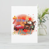 Auto's Aangepaste geboortedag Kaart (Staand voorkant)