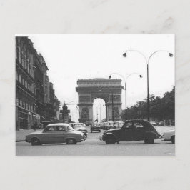 Auto's & Arch  zwart-wit Briefkaart