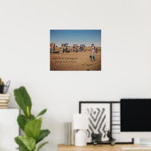 Auto's begraven in zand Poster (Thuiskantoor)