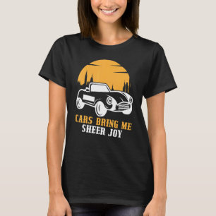 Auto's brengen me pure vreugde houdt van auto's t-shirt
