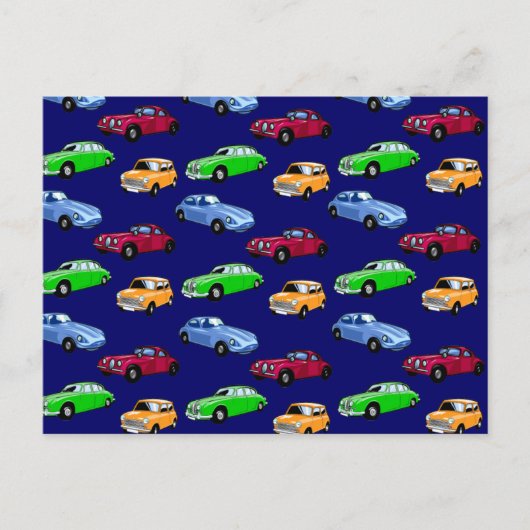  auto's briefkaart (Voorkant)