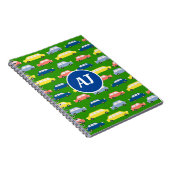 Auto's Cartoon Beginletters Notitieboek (Rechterzijde)