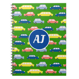 Auto's Cartoon Beginletters Notitieboek