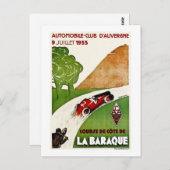 Auto's D'Auvergne 1933 Briefkaart (Voorkant / Achterkant)