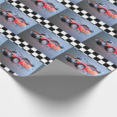 Auto's die door wandtappapier kruipen cadeaupapier (Hoek)