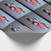 Auto's die door wandtappapier kruipen cadeaupapier (Hoek)