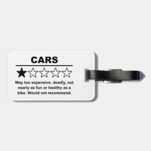 Auto's Eén Sterrenrating Bagagelabel