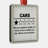 Auto's Eén Sterrenrating Metalen Ornament (Rechts)