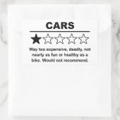 Auto's Eén Sterrenrating Rechthoekige Sticker (Tas)