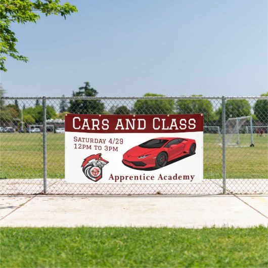 Auto's en banners van klasse (Insitu)