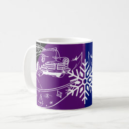 Auto's en bomen koffiemok