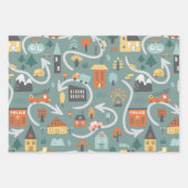 Auto's en boten Verpakkingspapier voor kinderen Inpakpapier Vel (Voorkant 2)