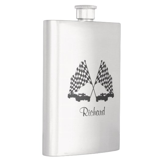 Auto's en Checker Flag Race Personal Flacon (Rechts)