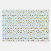 Auto's en dinosaurussen inpakpapier vel (Voorkant 3)