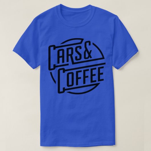 Auto's en koffie t-shirt (Design voorkant)