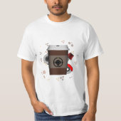 Auto's en koffie t-shirt (Voorkant)