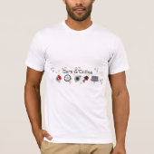 Auto's en koffiebanner t-shirt (Voorkant)