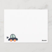 Auto's en meer auto's briefkaart (Achterkant)