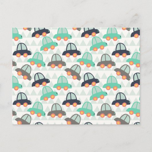 Auto's en meer auto's briefkaart (Voorkant)