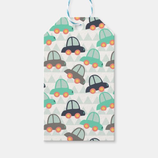 Auto's en meer auto's cadeaulabel (Voorkant)