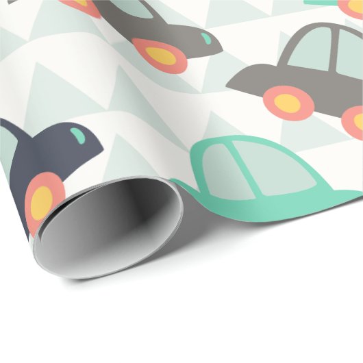 Auto's en meer auto's cadeaupapier (Rol Hoek)