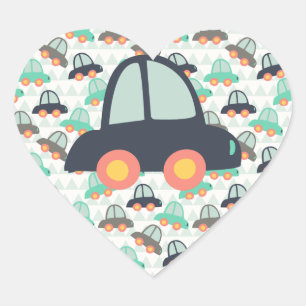 Auto's en meer auto's hart sticker