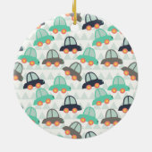 Auto's en meer auto's keramisch ornament (Achterkant)