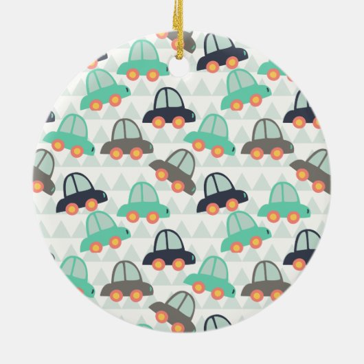 Auto's en meer auto's keramisch ornament (Achterkant)