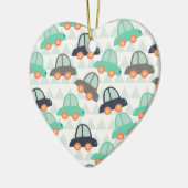 Auto's en meer auto's keramisch ornament (Links)