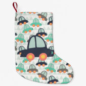 Auto's en meer auto's kleine kerstsok (Voorkant)