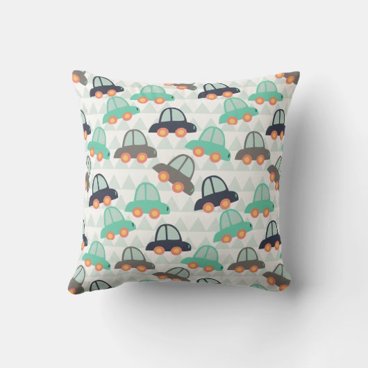 Auto's en meer auto's kussen (Achterkant)