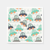 Auto's en meer auto's servet (Voorkant)