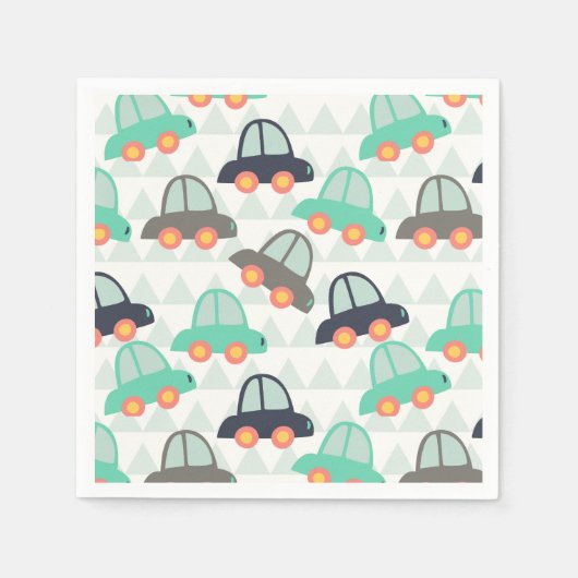 Auto's en meer auto's servet (Voorkant)