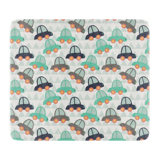 Auto's en meer auto's snijplank (Voorkant)