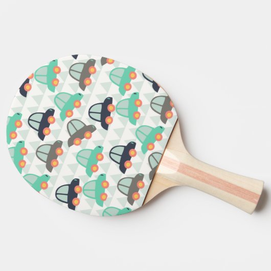 Auto's en meer auto's tafeltennisbatje (Achterkant)