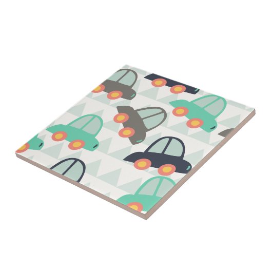 Auto's en meer auto's tegeltje (Zijkant)