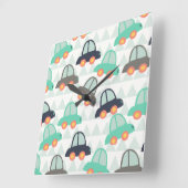 Auto's en meer auto's vierkante klok (Hoek)