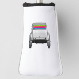 Auto's en regenboog golfheadcover