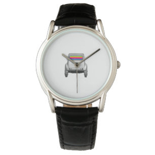 Auto's en regenboog horloge