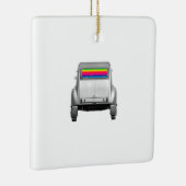 Auto's en regenboog keramisch ornament (Rechts)