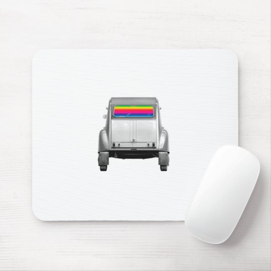 Auto's en regenboog muismat (Met muis)