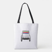 Auto's en regenboog tote bag (Achterkant)