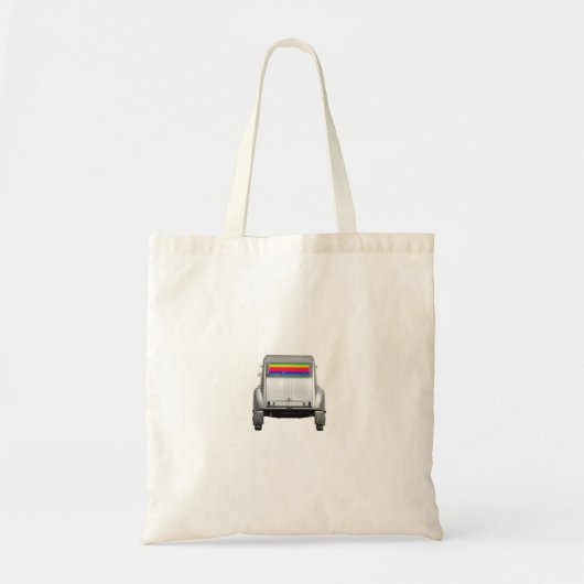 Auto's en regenboog tote bag (Voorkant)