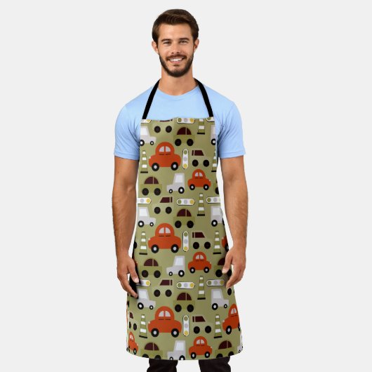 Auto's en verkeerslichten schort (Gedragen)