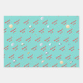 Auto's en voertuigen op de weg jongen verjaardag inpakpapier vel (Voorkant 3)