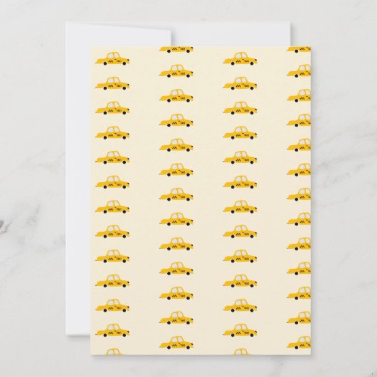 Auto's en voertuigen op de weg jongen verjaardag kaart (Achterkant)